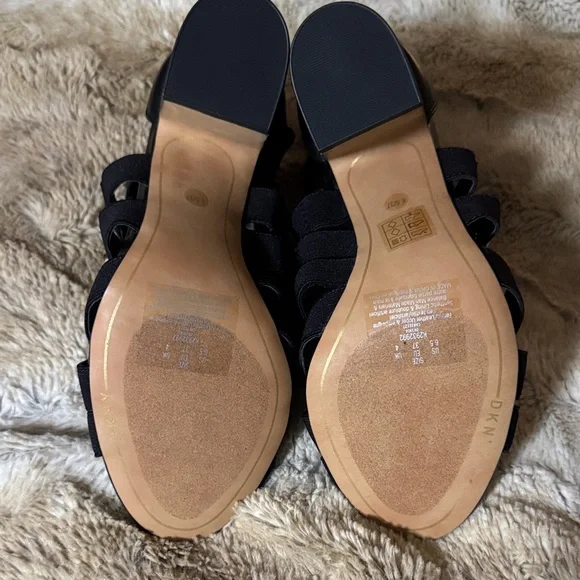 DKNY Black Strappy Heels - Picture 5 of 5